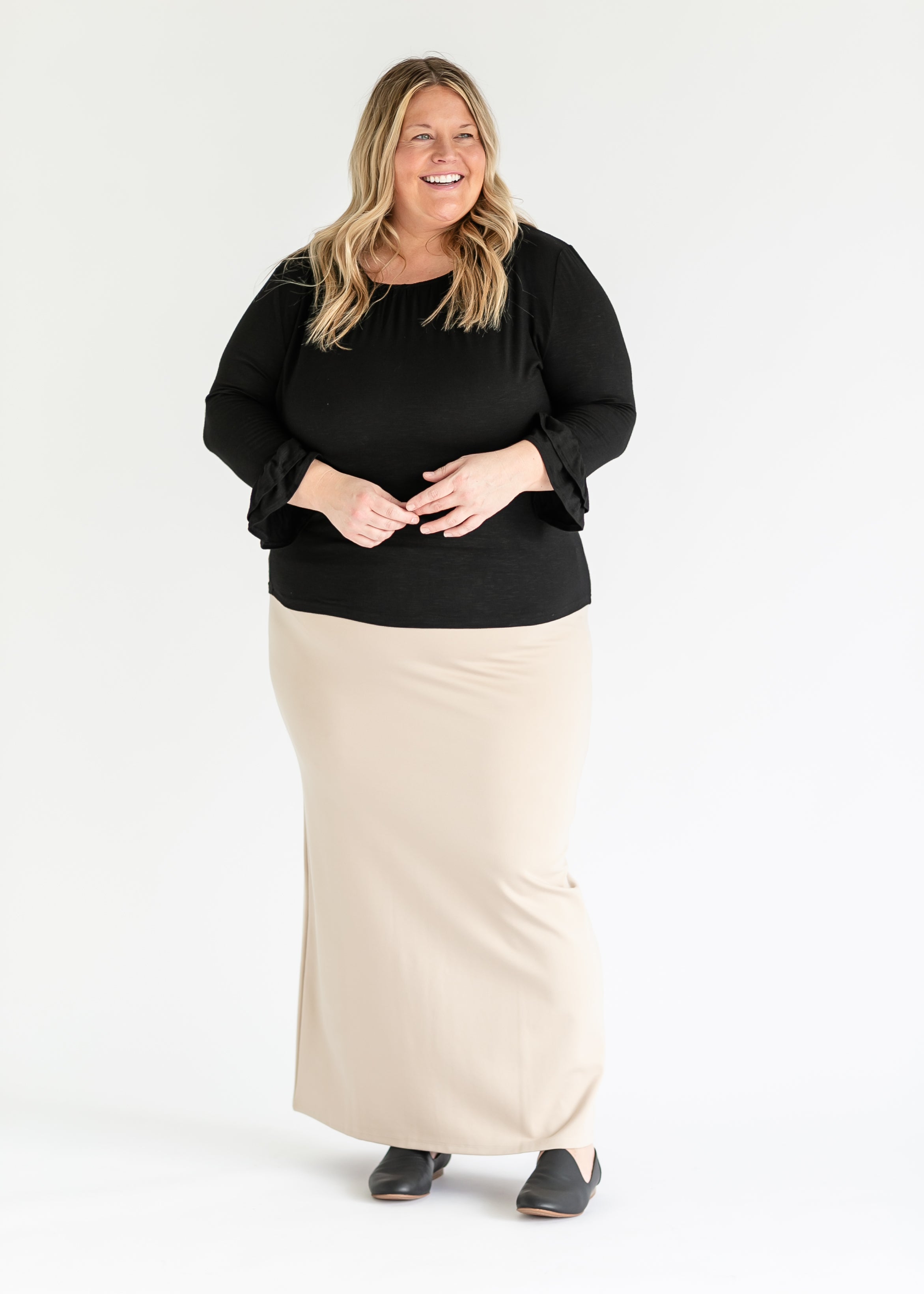 Quinn Knit Maxi Skirt Inherit Co.