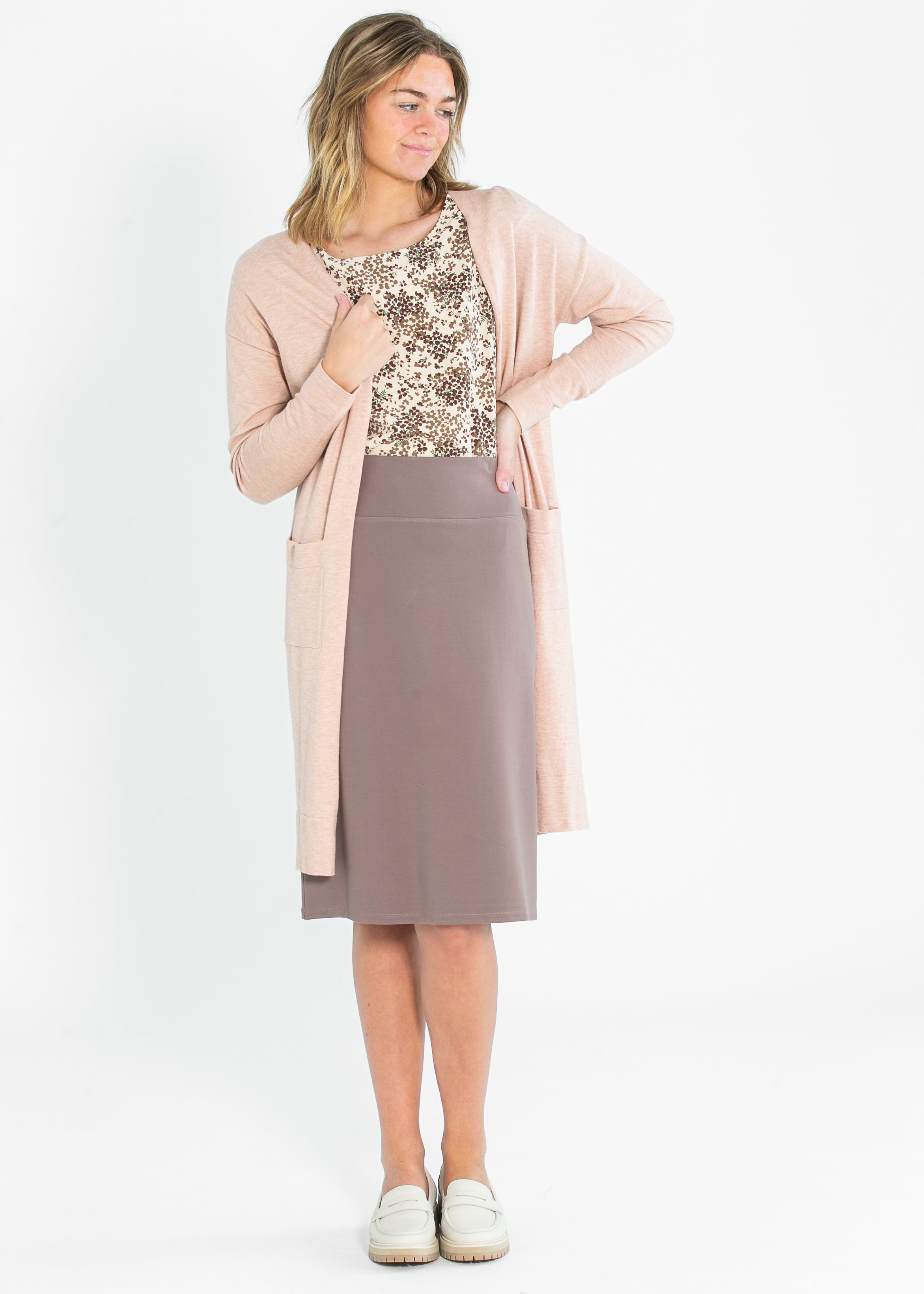 Quinn Knit Midi Skirt Inherit Co.