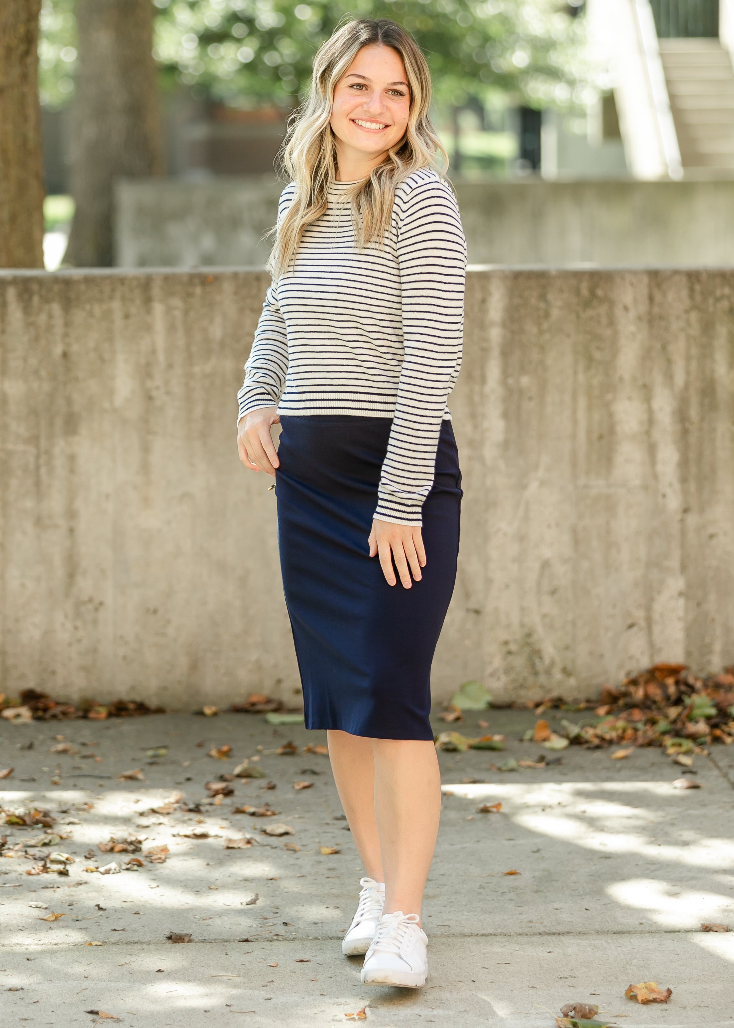 Quinn Knit Midi Skirt Inherit Co.