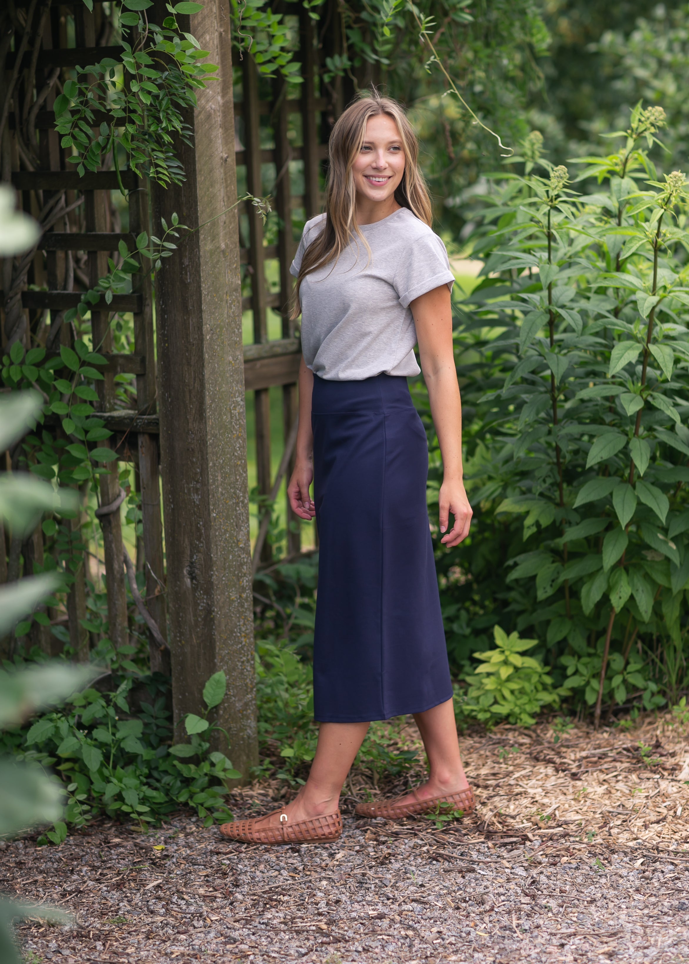 Quinn Midi Skirt 31 Inch Inherit Co.