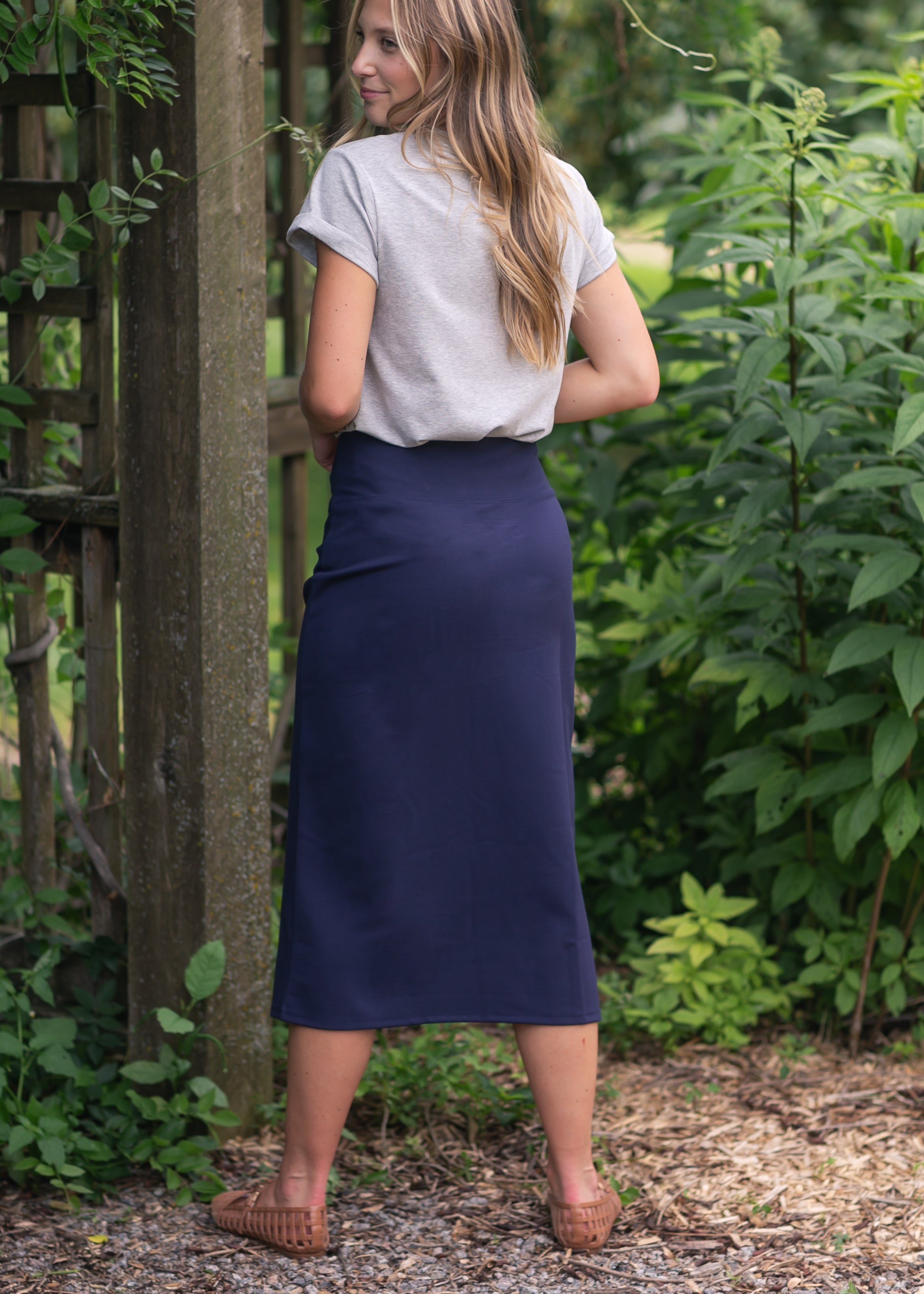 Quinn Midi Skirt 31 Inch Inherit Co.