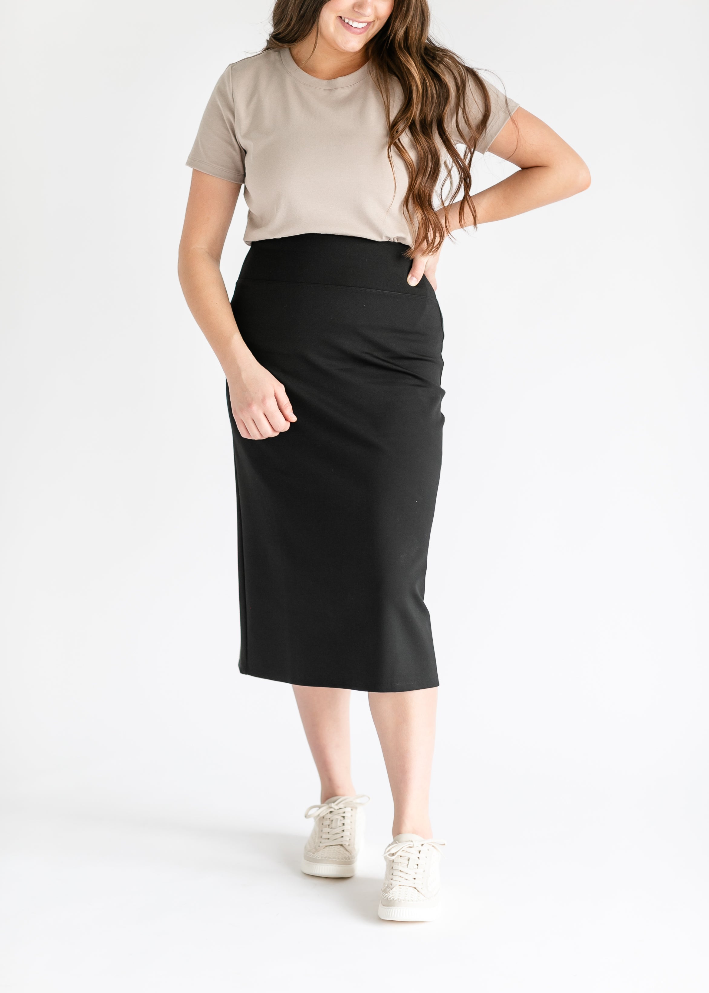 Quinn Midi Skirt 31 Inch Inherit Co.
