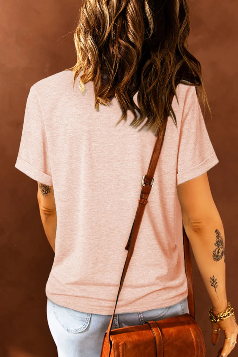 Rabbit Graphic Round Neck T-Shirt for Casual Style - Love Salve 