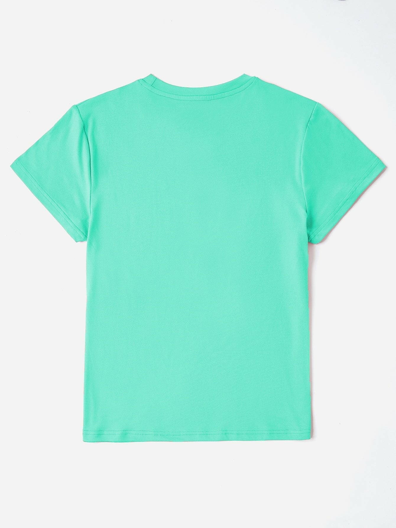 Rabbit Round Neck Short Sleeve T-Shirt - Love Salve