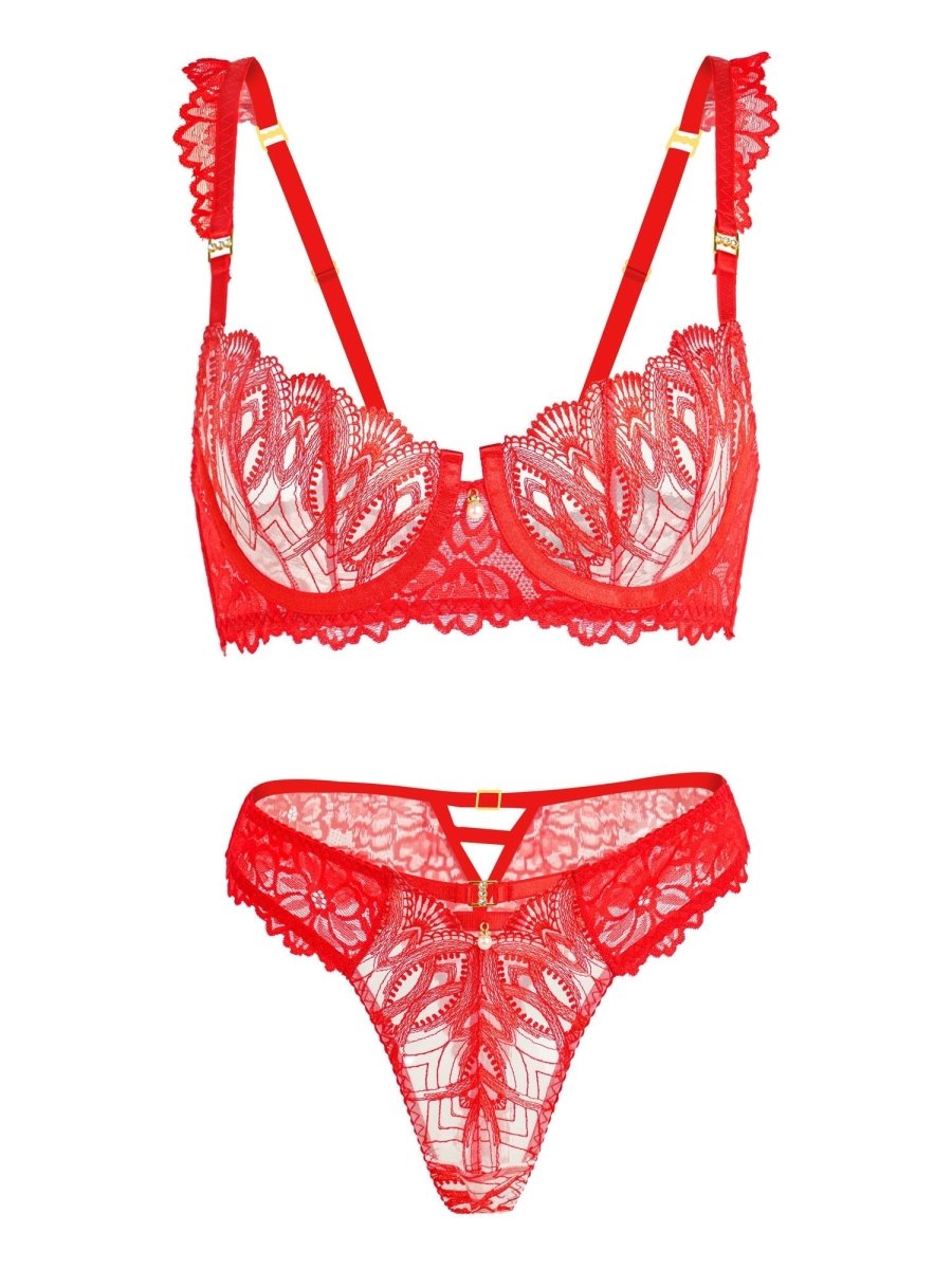 Red Top Temptation Lingerie Set - Love Salve