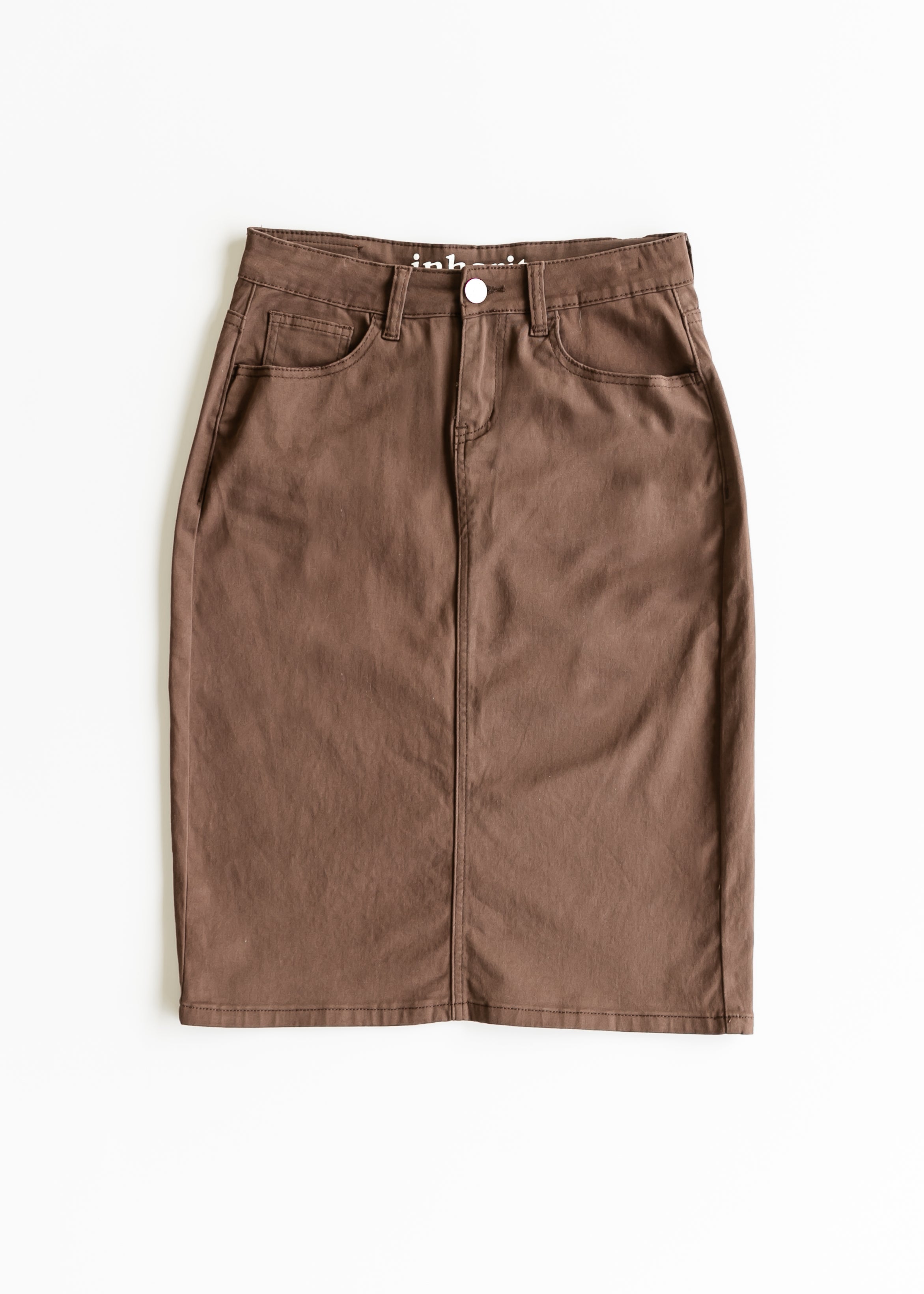 Remi Denim Midi Skirt Inherit Co.