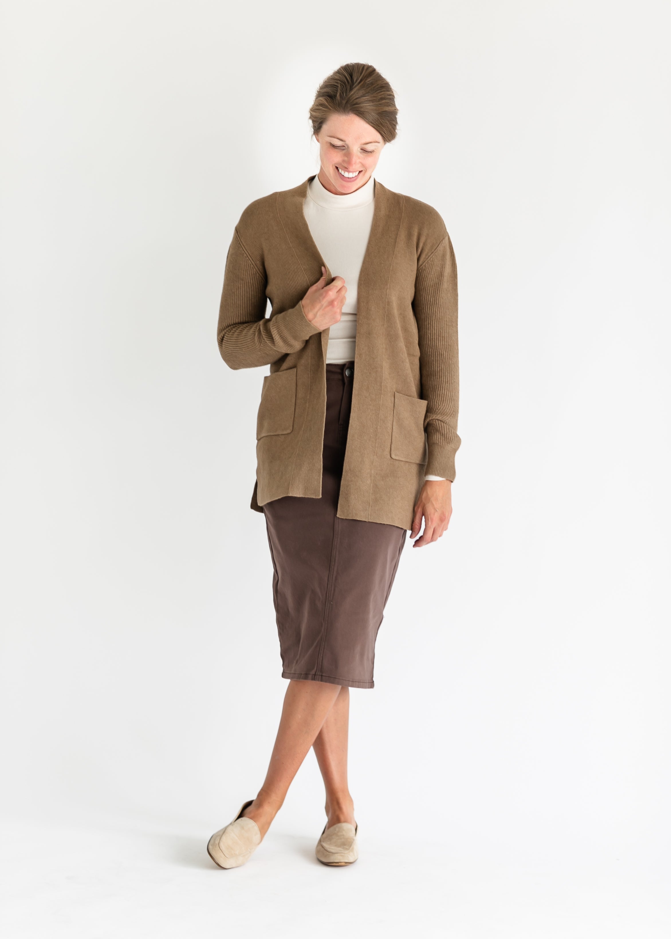 Remi Denim Midi Skirt Inherit Co.