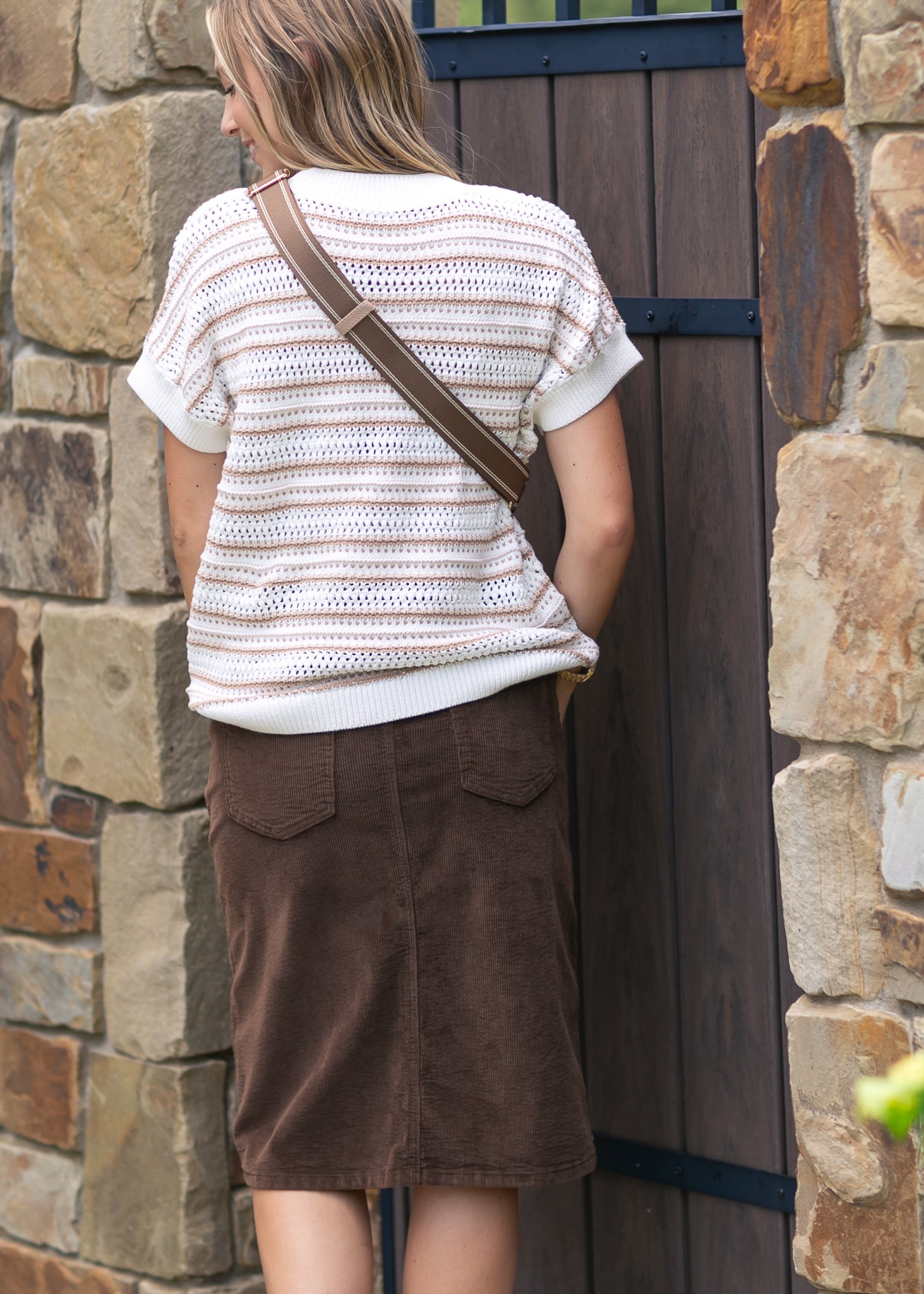 Remi Corduroy Midi Skirt Inherit Co.