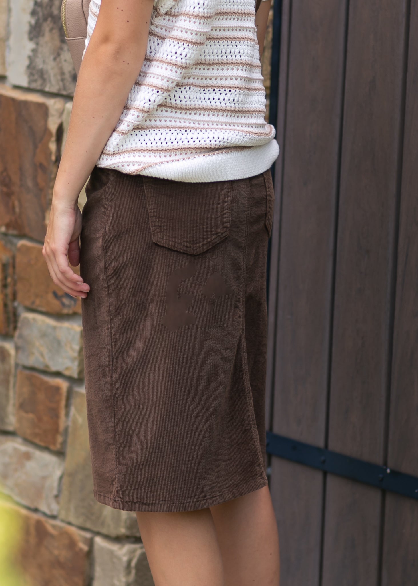 Remi Corduroy Midi Skirt Inherit Co.