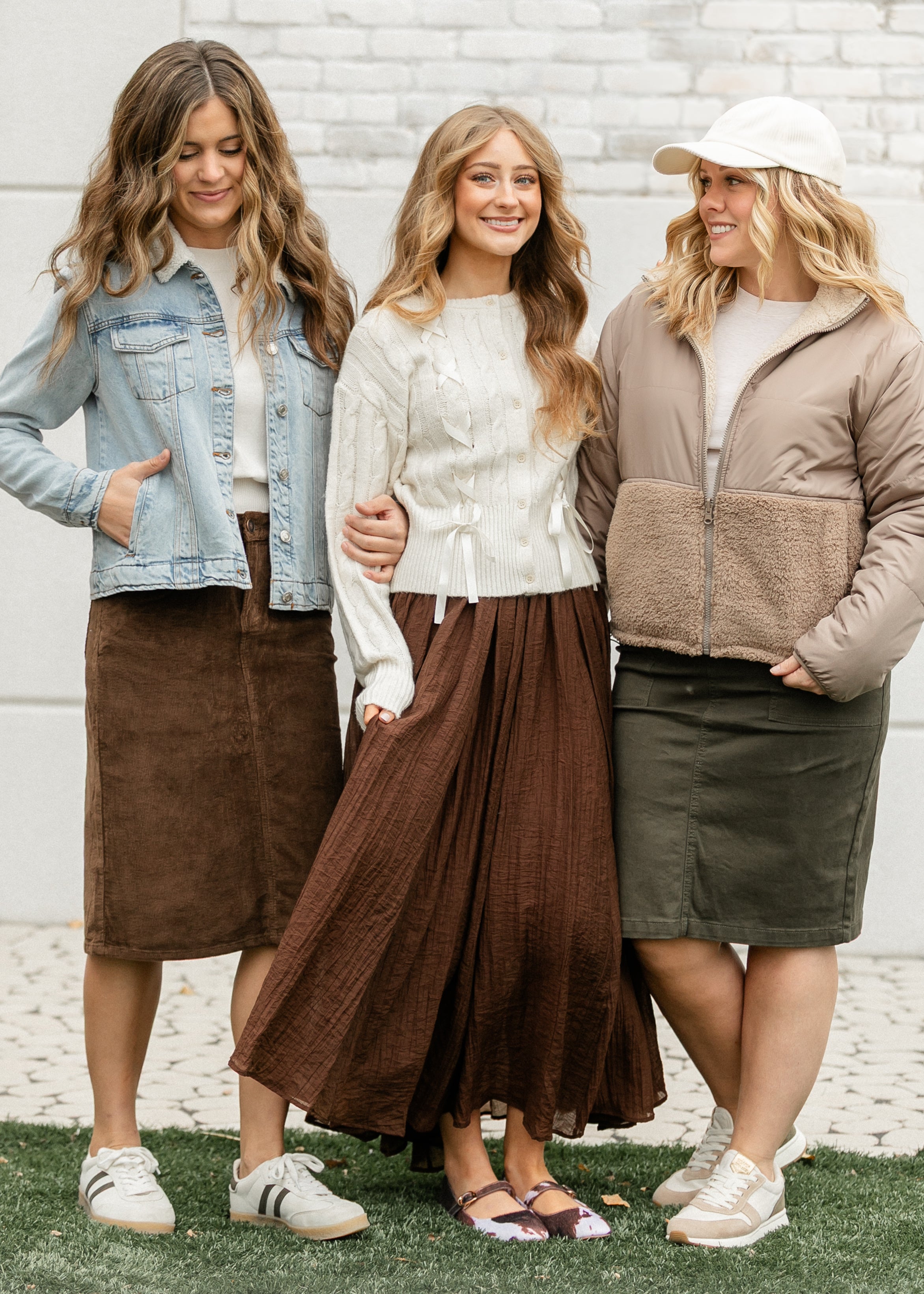 Remi Corduroy Midi Skirt Inherit Co.