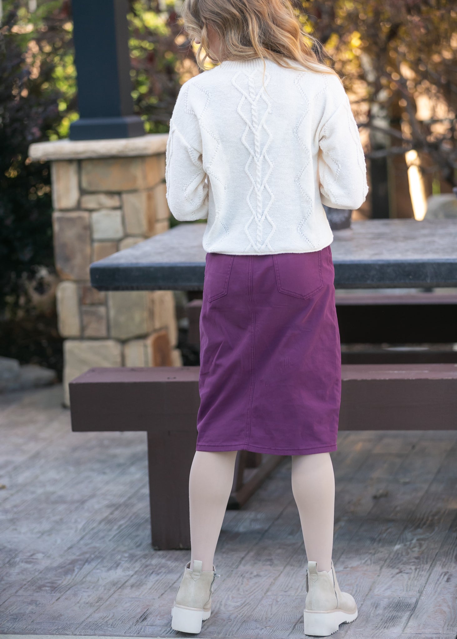 Remi Denim Midi Skirt Inherit Co.