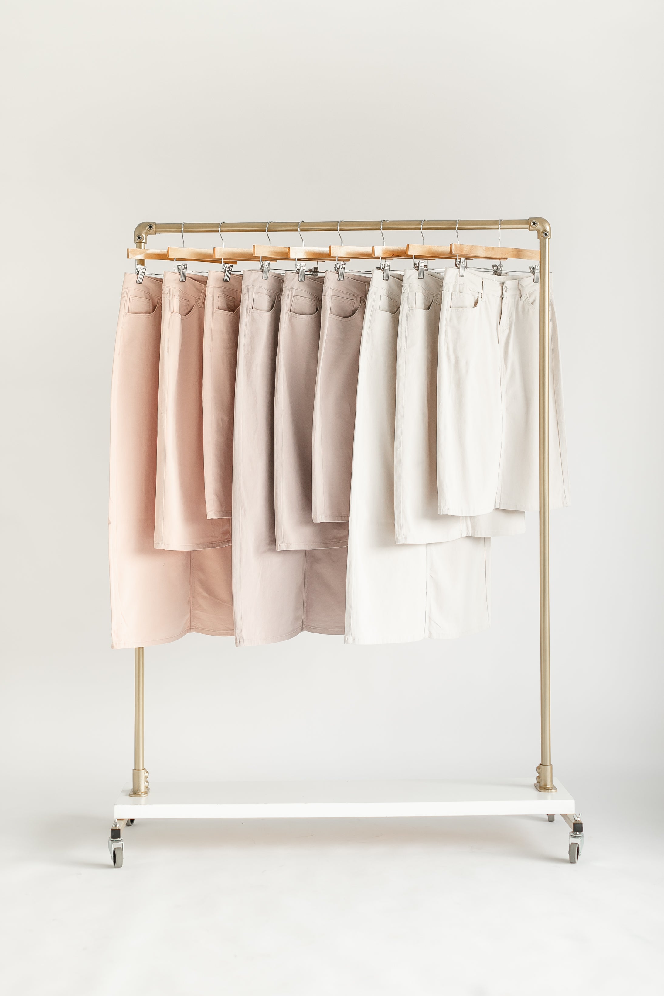 Remi Rose Denim Midi Skirt - FINAL SALE Inherit Co.