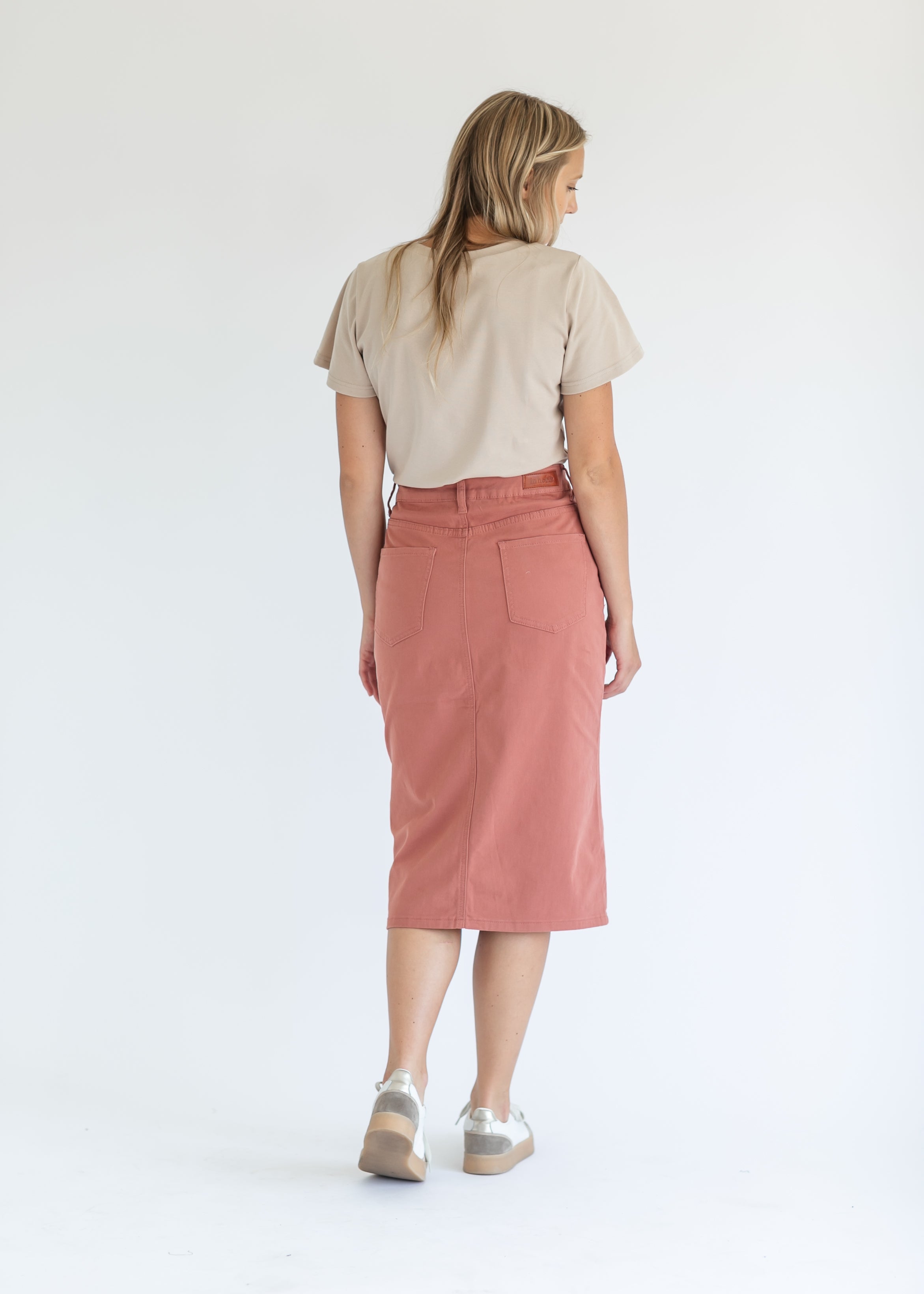 Remi Denim Midi Skirt Inherit Co.