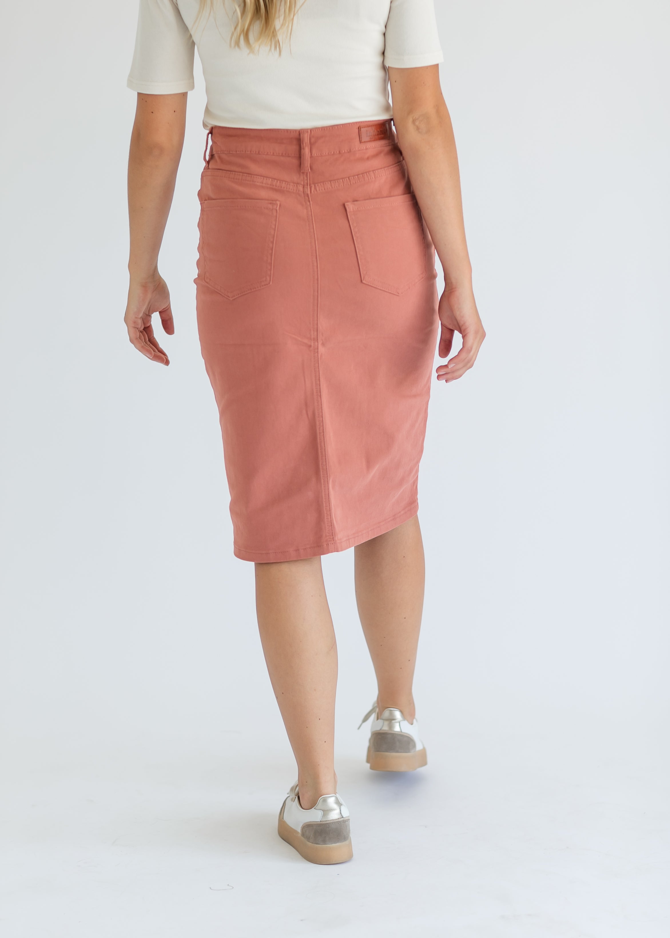 Remi Denim Midi Skirt Inherit Co.