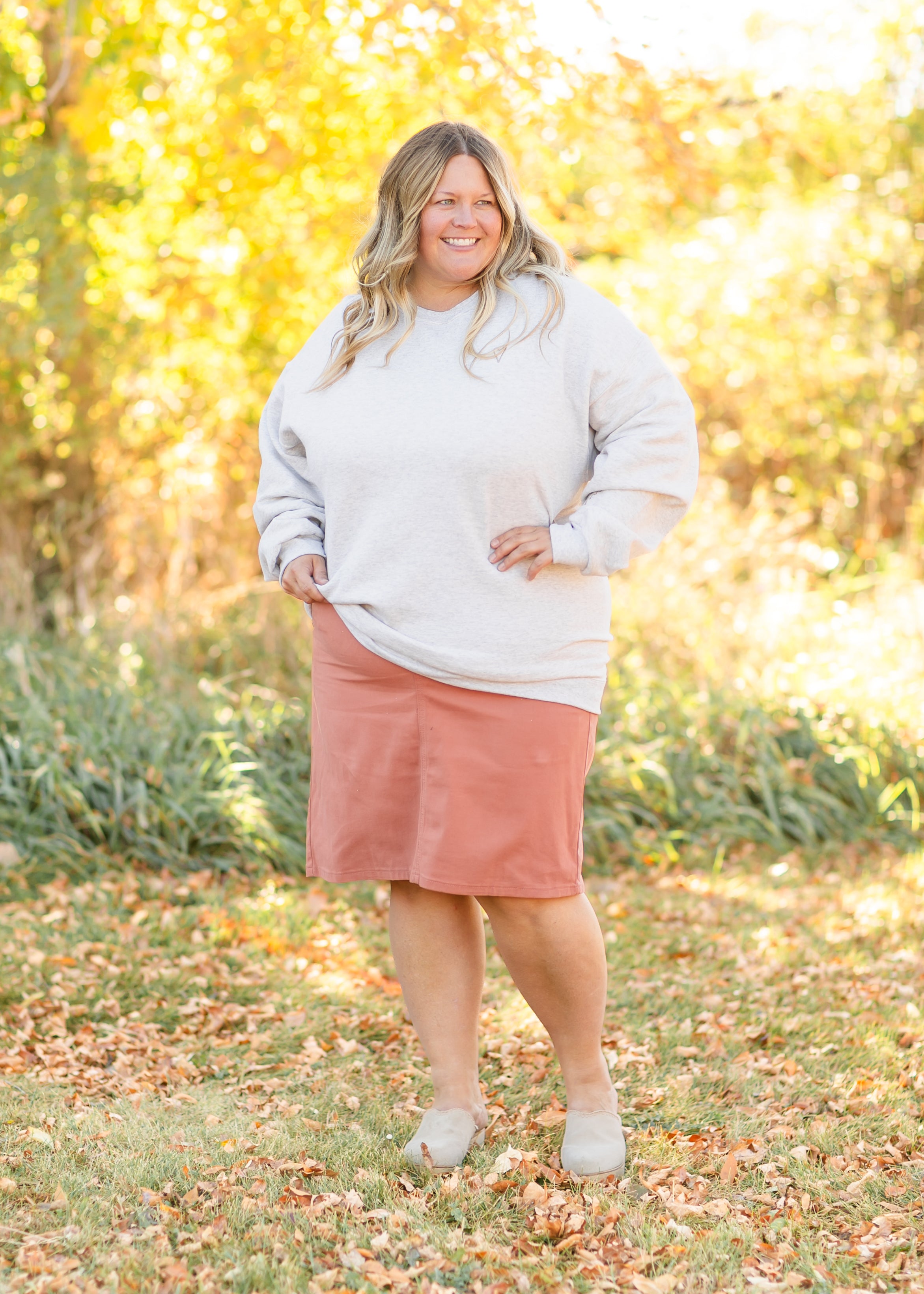 Remi Denim Midi Skirt Inherit Co.