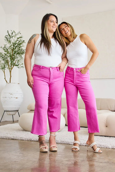 RFM Crop Chloe Full Size Tummy Control High Waist Jeans - Love Salve 