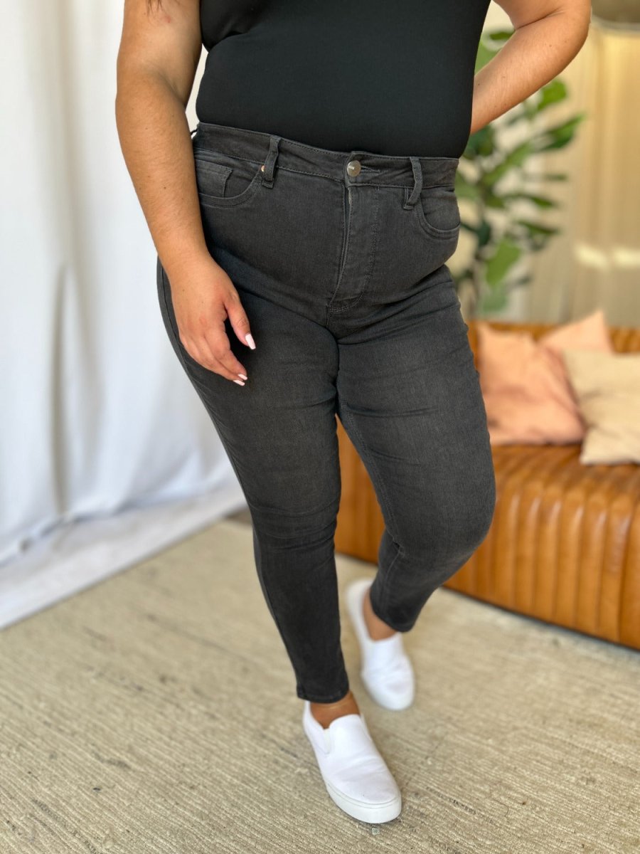 RFM Full Size High Rise Tummy Control Skinny Jeans Women - Love Salve 