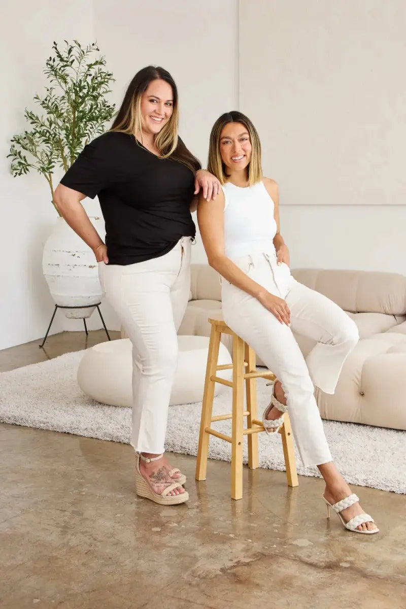 RFM Mini Mia Full Size Tummy Control High Waist Jeans - Love Salve 