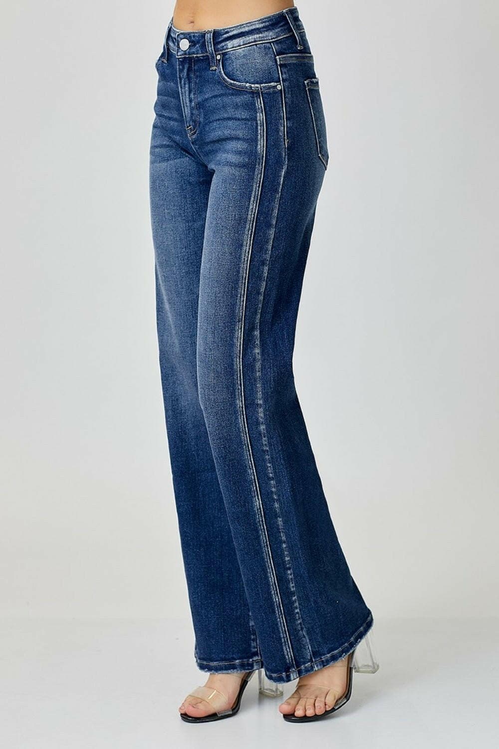 RISEN Mid Rise Straight Jeans - Love Salve