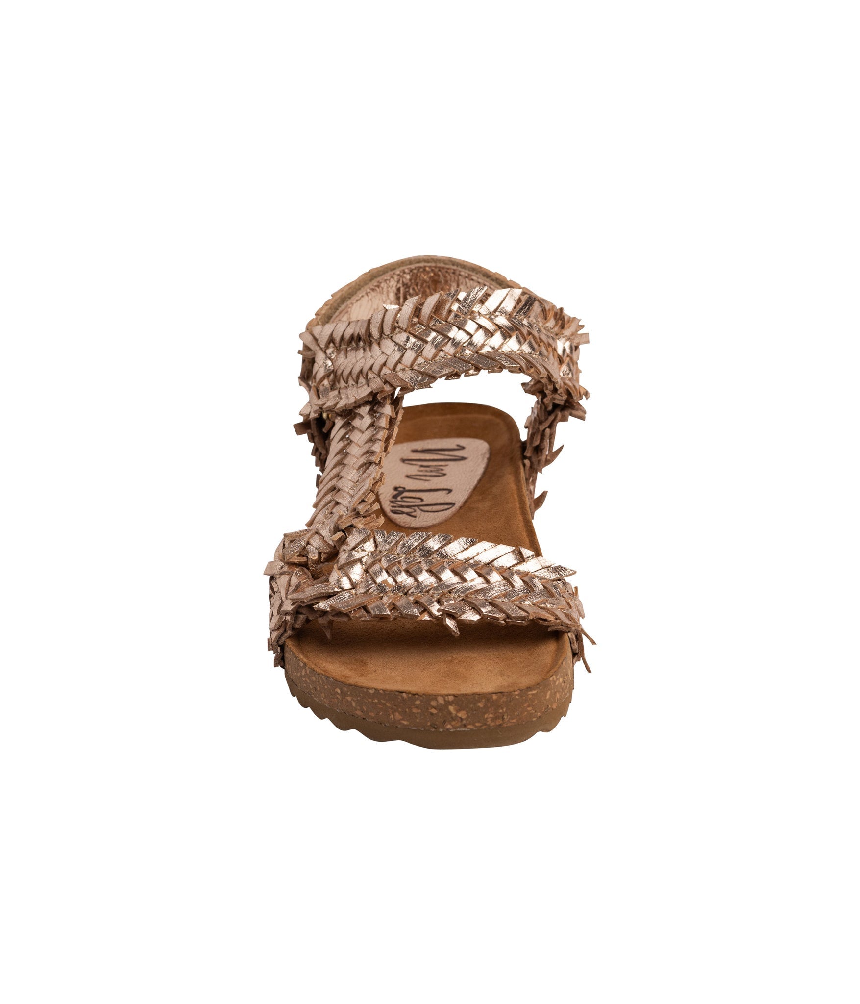 River Dance Woven Sandal Champagne Genuine Woven Leather Naughty Monkey