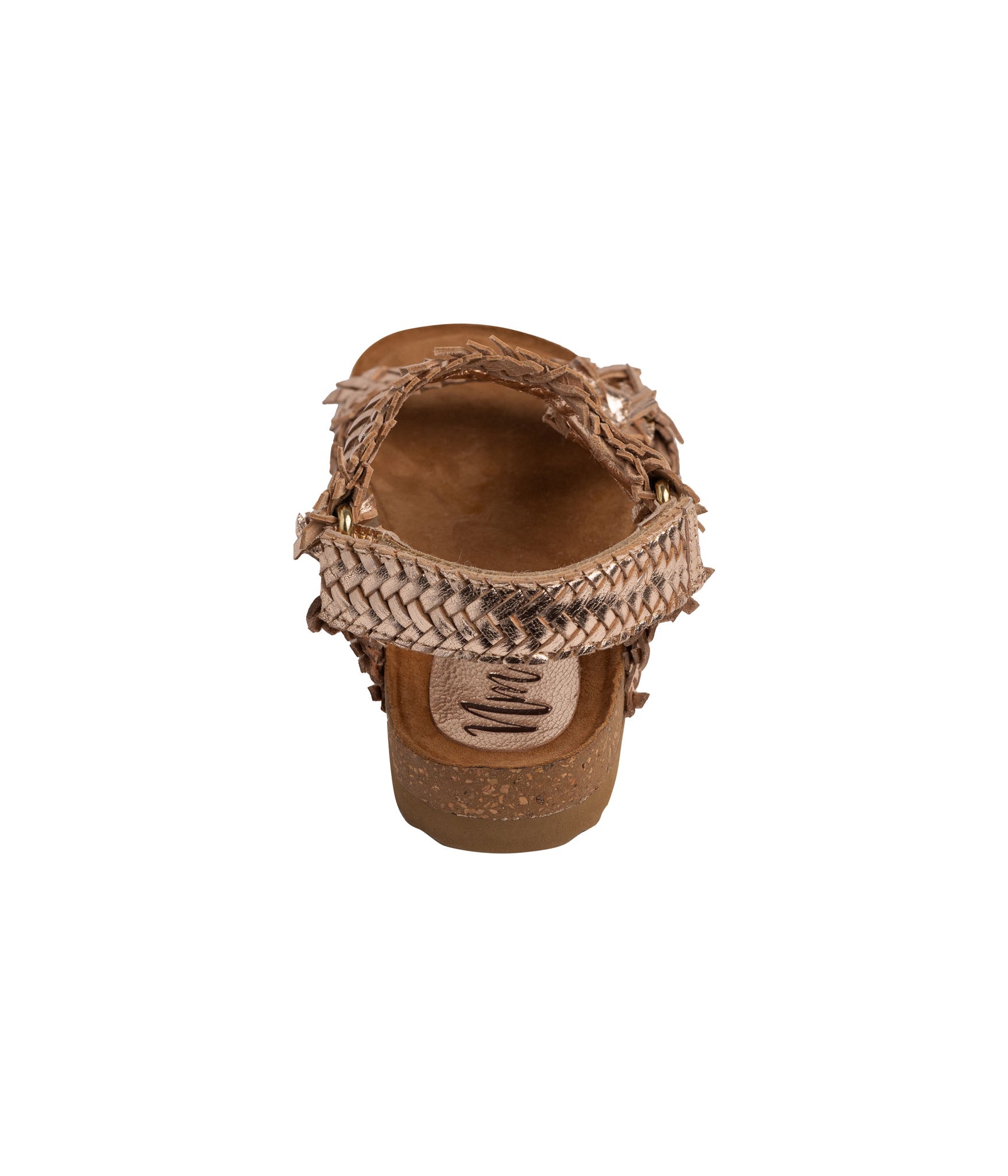 River Dance Woven Sandal Champagne Genuine Woven Leather Naughty Monkey
