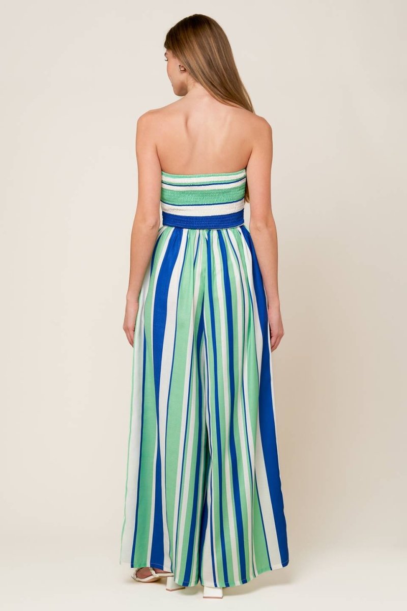 RIVERSIDE SIPS WOVEN JUMPSUIT - Love Salve