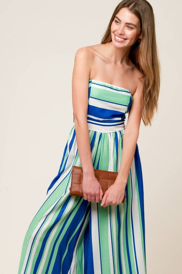 RIVERSIDE SIPS WOVEN JUMPSUIT - Love Salve