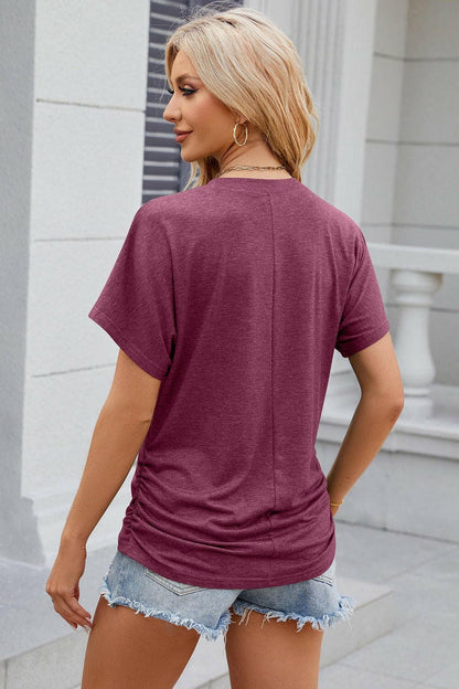 Feminine Flutter Sleeve TeeEffortlessly Stylish Feminine Flutter Sleeve Tee
 
 
Elevate Your Look: Add a touch of femininity to your everyday style with chic flutter sleeves.
 
Comfortable QuaLove Salve Feminine Flutter Sleeve TeeColor