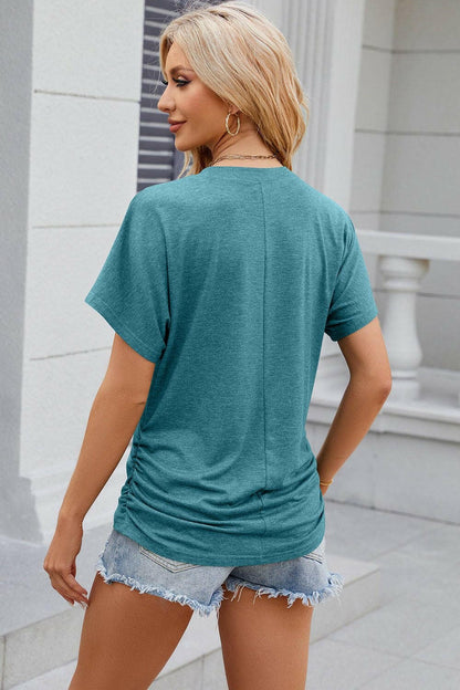 Feminine Flutter Sleeve TeeEffortlessly Stylish Feminine Flutter Sleeve Tee
 
 
Elevate Your Look: Add a touch of femininity to your everyday style with chic flutter sleeves.
 
Comfortable QuaLove Salve Feminine Flutter Sleeve TeeColor