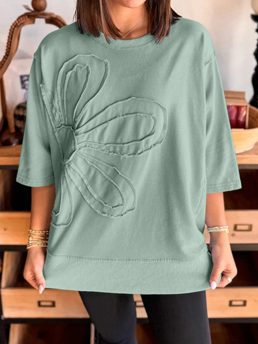 Round Neck Oversized T-Shirt - Love Salve