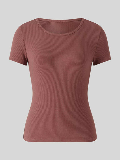 Classic Cotton Blend Round Neck TeeClassic Cotton Blend Round Neck Tee
 Upgrade your wardrobe with the enduring elegance of our Classic Cotton Blend Round Neck Tee. Combining 65% cotton and 35% polyesLove Salve Classic Cotton Blend Round Neck TeeColor