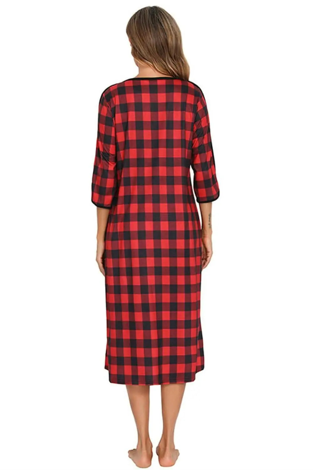 Elegant sheer night dress with pockets - Love Salve 