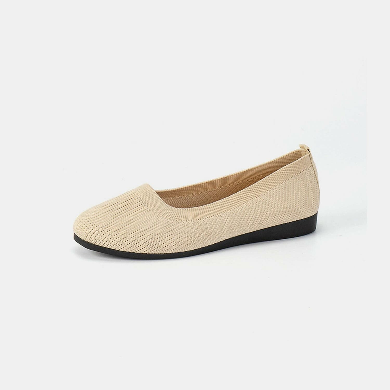 Round Toe Knit Ballet Flats - Love Salve