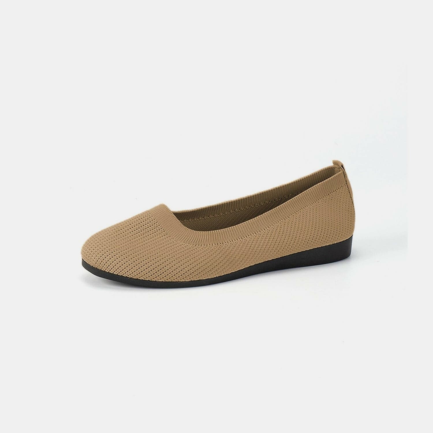 Round Toe Knit Ballet Flats - Love Salve