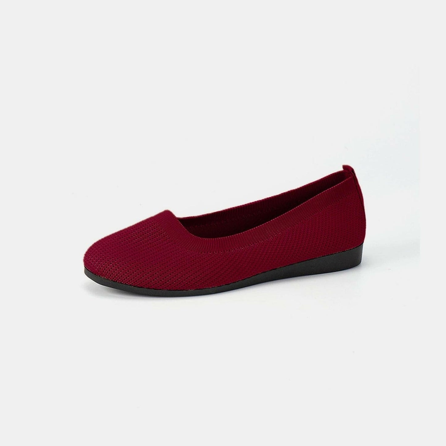 Round Toe Knit Ballet Flats - Love Salve