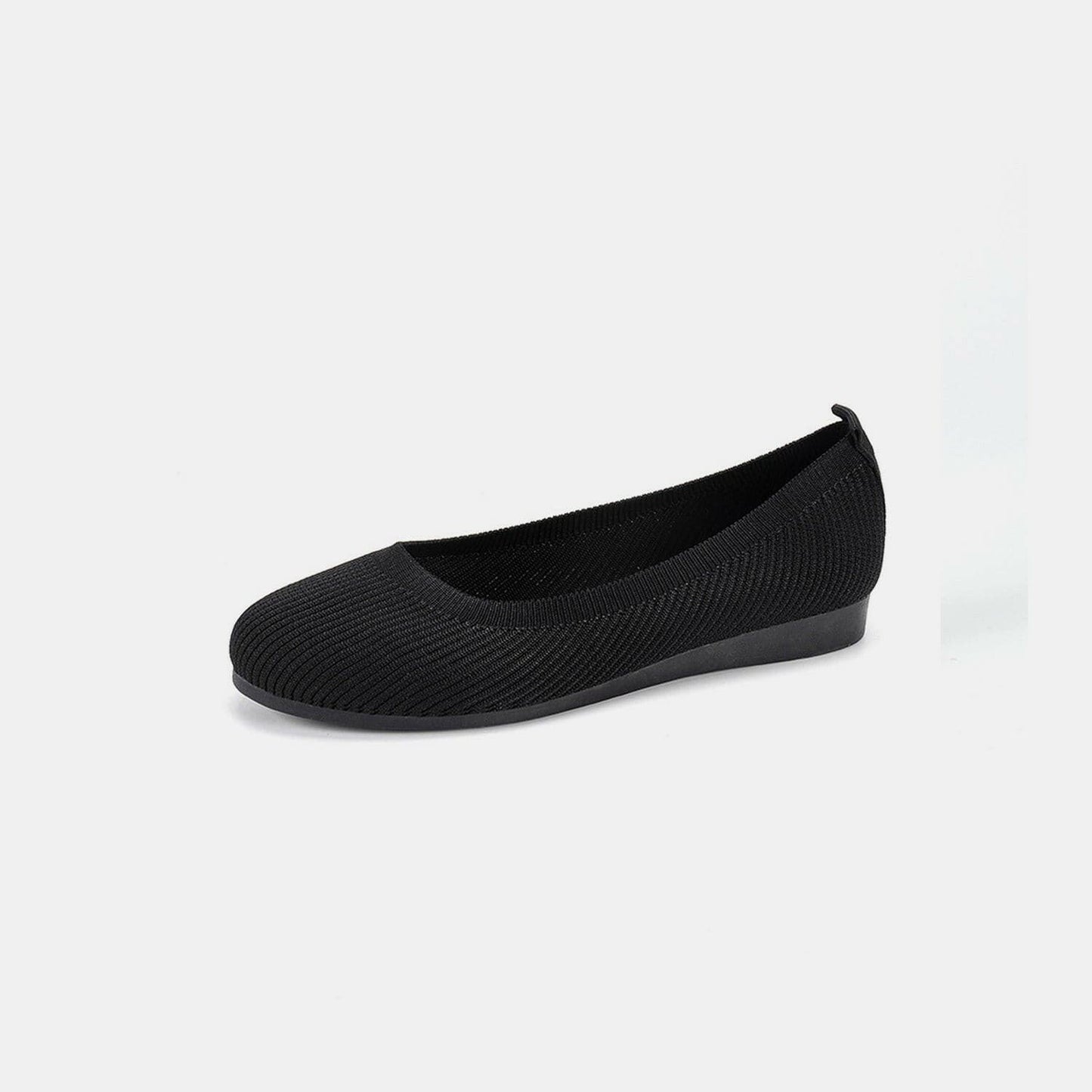 Round Toe Knit Ballet Flats - Love Salve