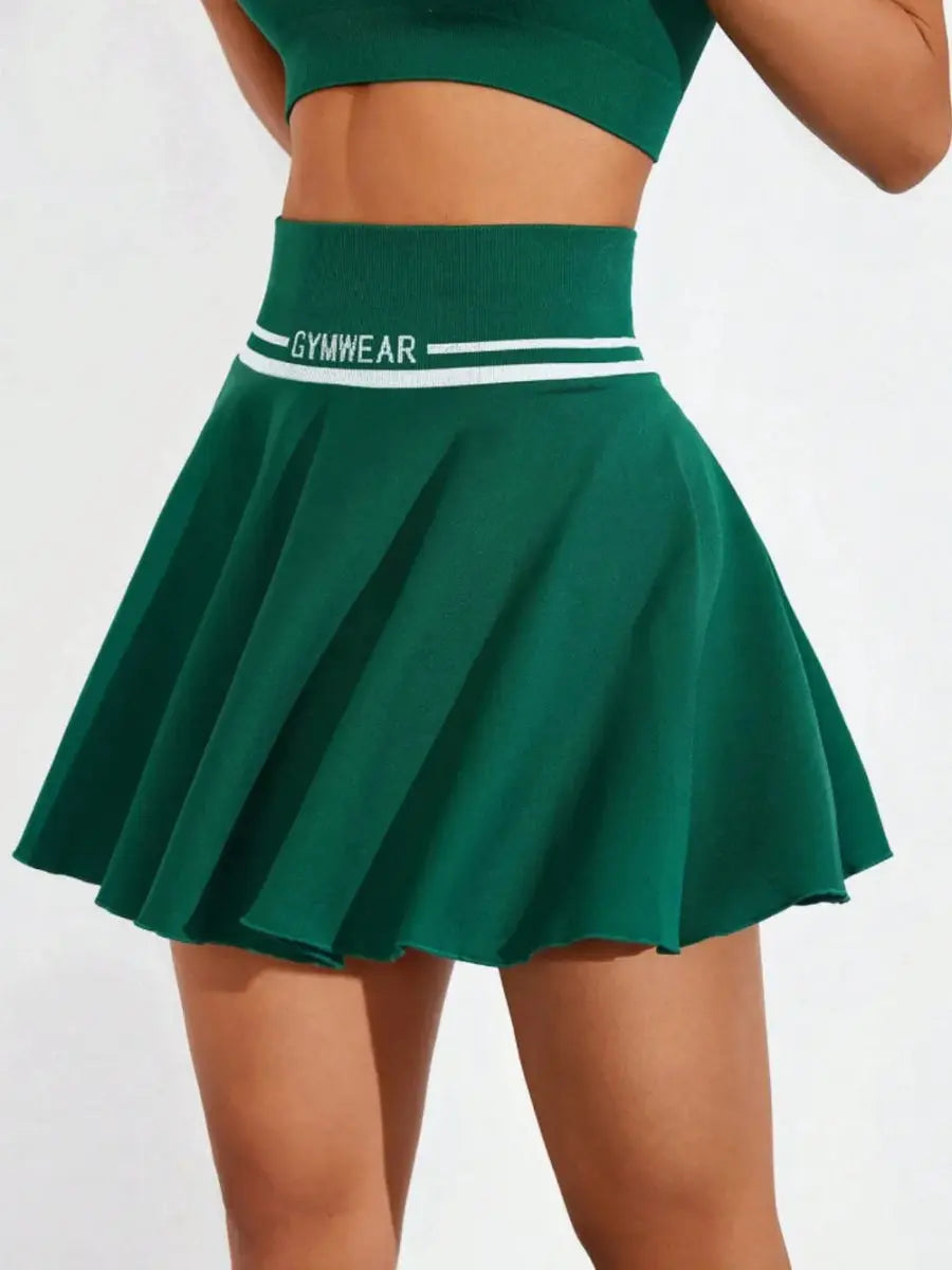 Ruched High Waist Mini Active Skirt for Women Fitness - Love Salve 