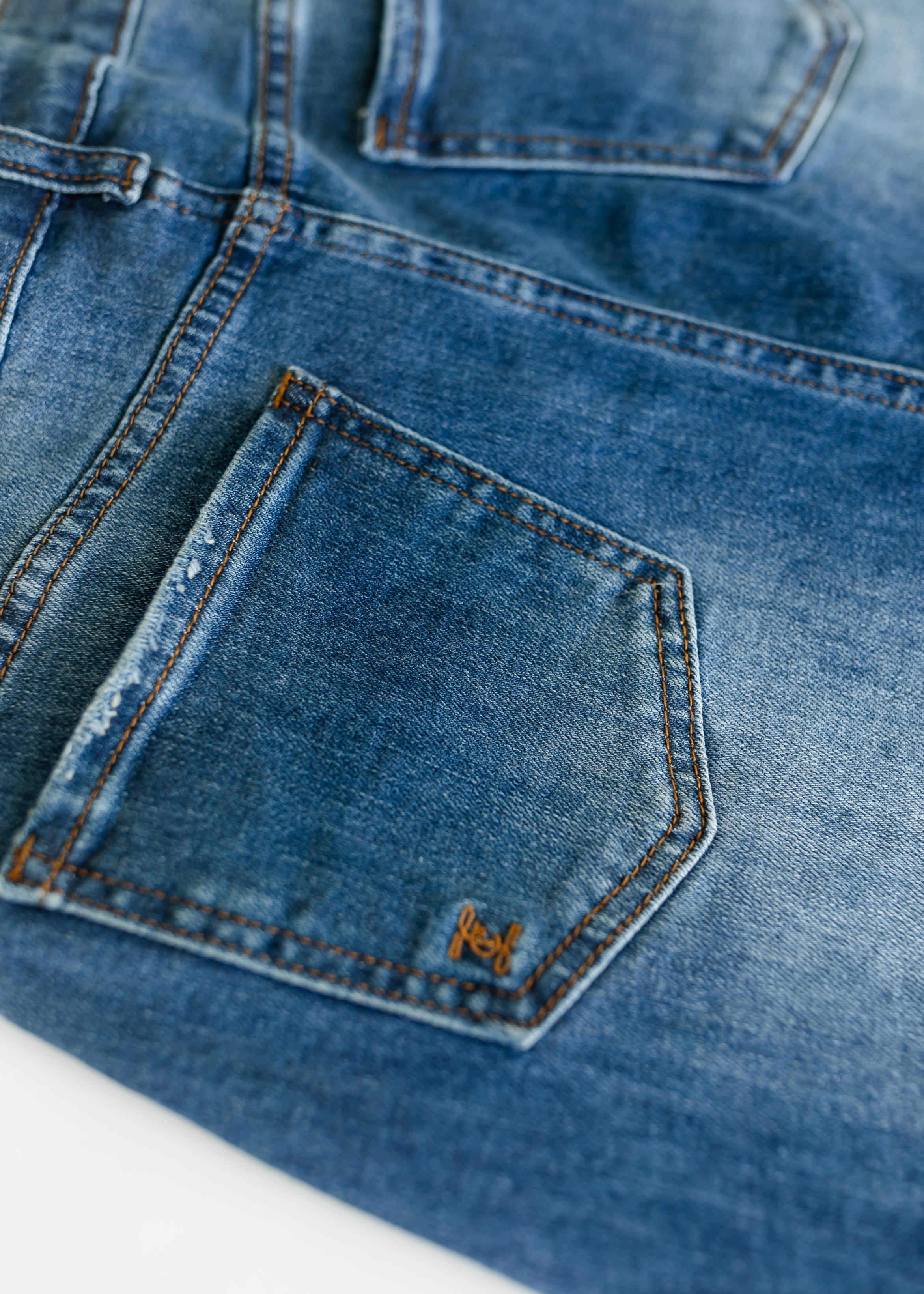 Rylin Raw Hem Midi Skirt Inherit Co.