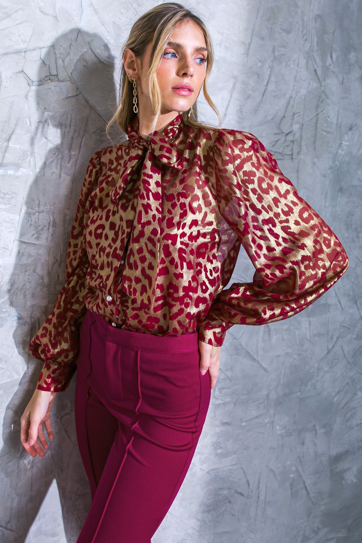 BEYOND COMPARE SEMI-SHEER TOP Flying Tomato