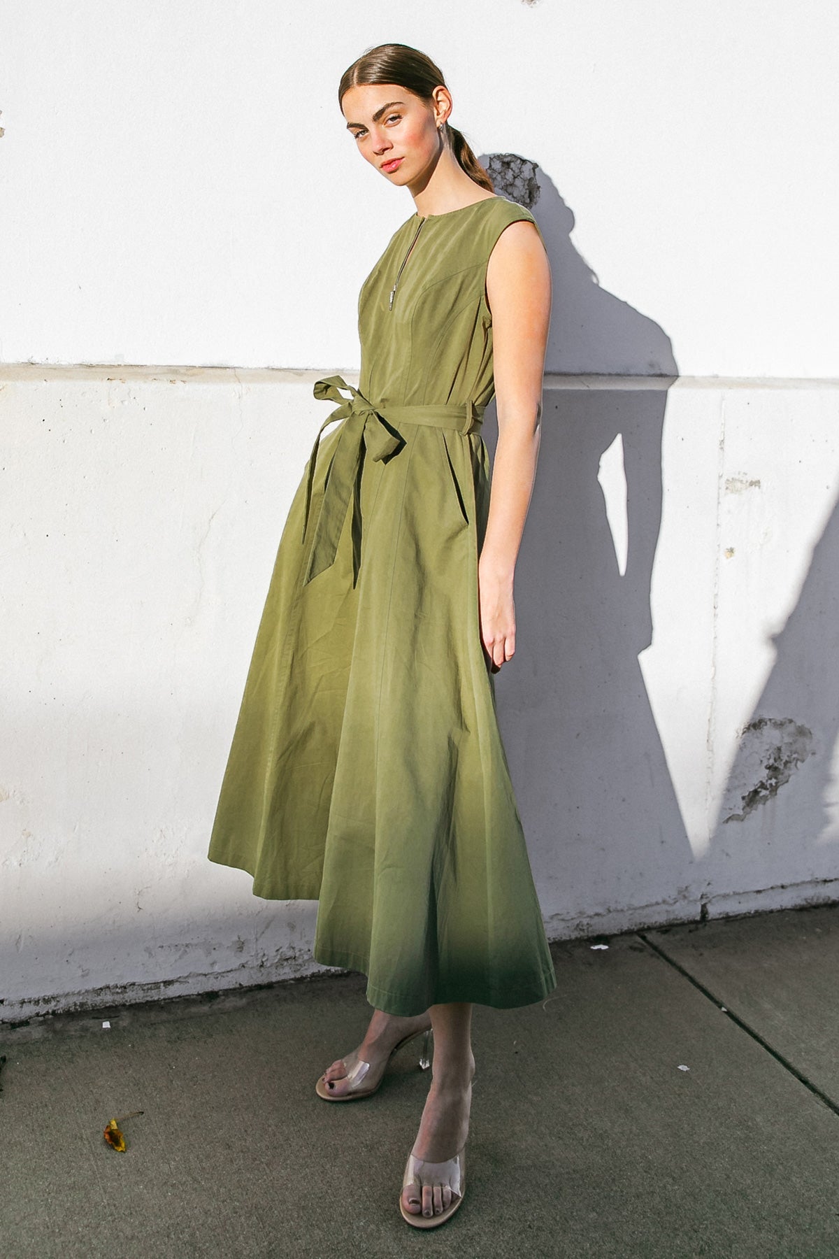 DELICATE DREAMS WOVEN MIDI DRESS Flying Tomato