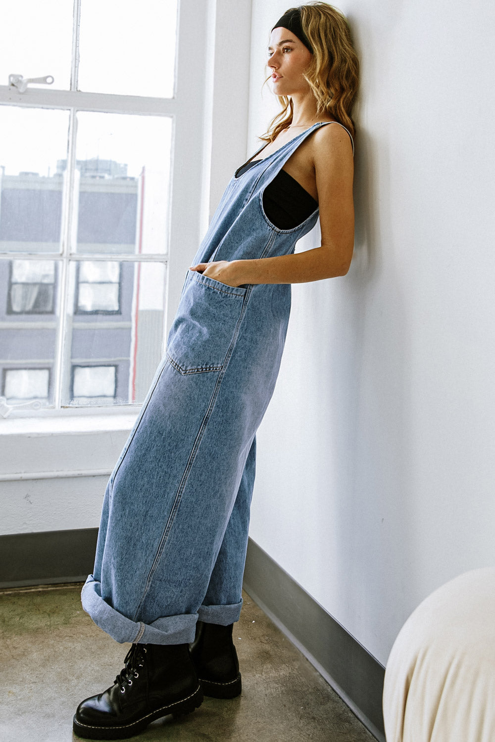 ALL YOUR REASONS DENIM JUMPSUIT