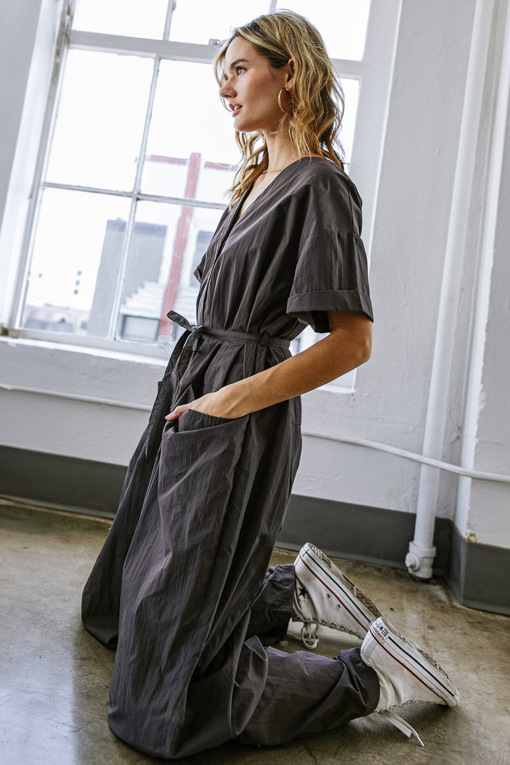 SAY IT AGAIN WOVEN JUMPSUIT Flying Tomato