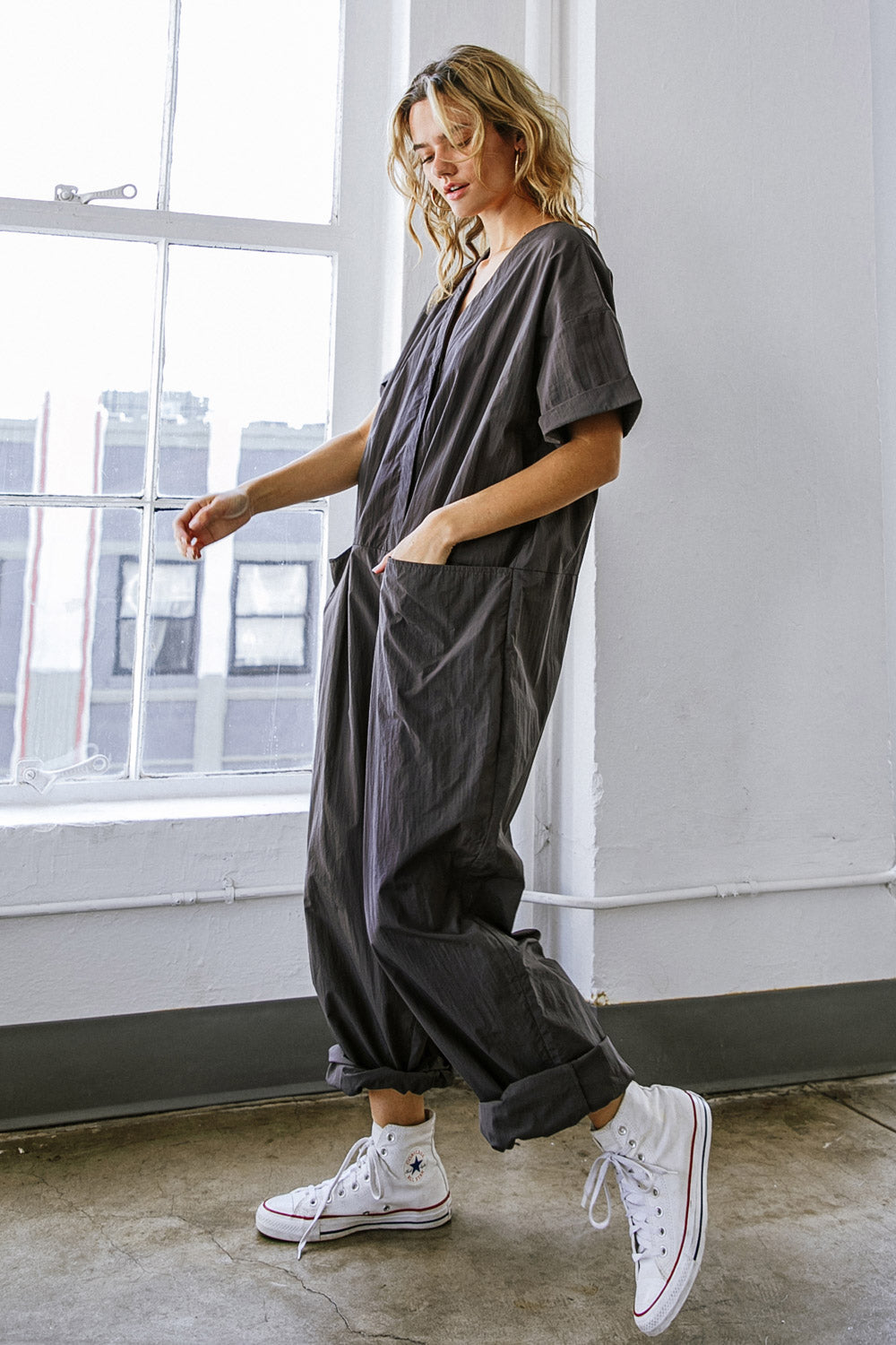 SAY IT AGAIN WOVEN JUMPSUIT Flying Tomato