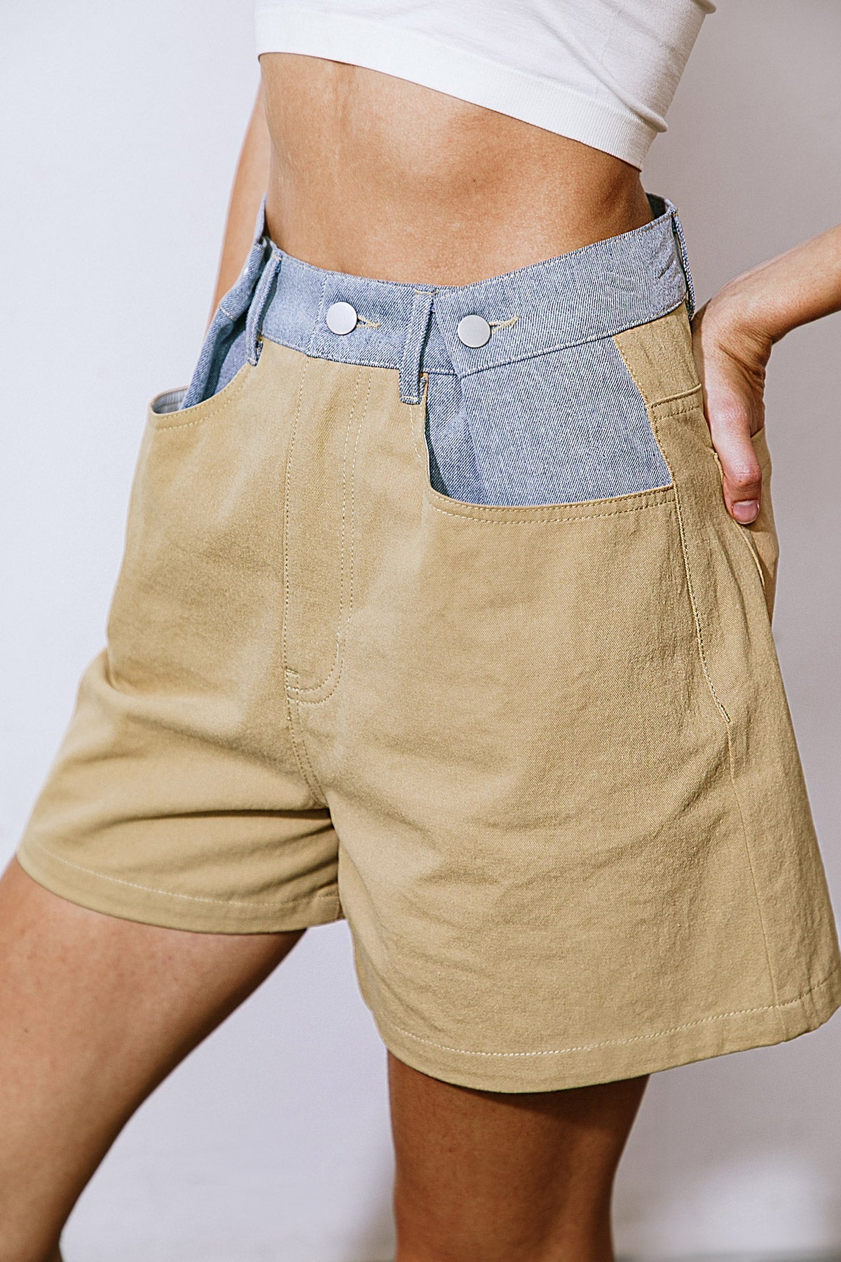 MAJOR MOOD DENIM TWILL SHORTS Flying Tomato