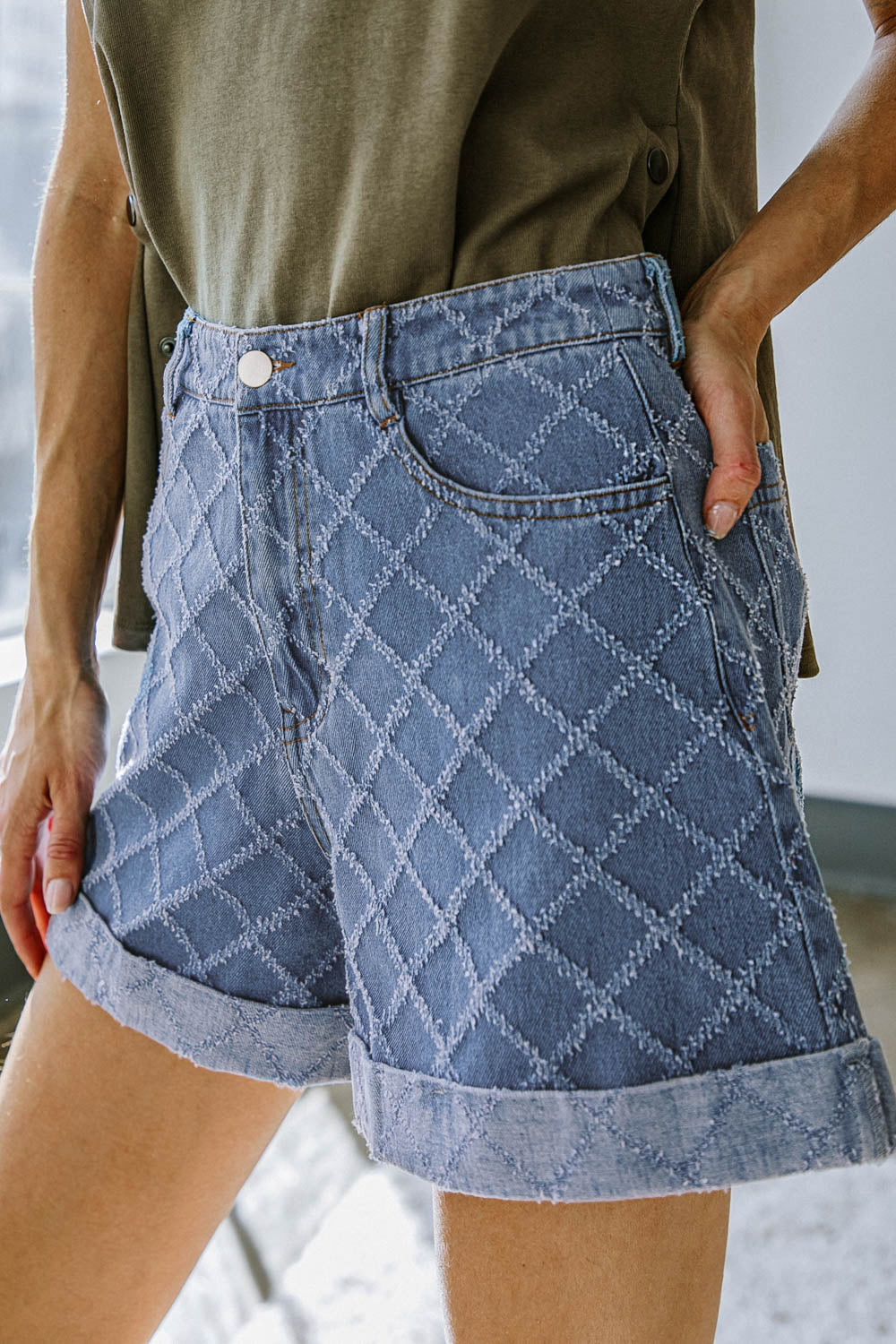 MEET ME THERE DENIM SHORT