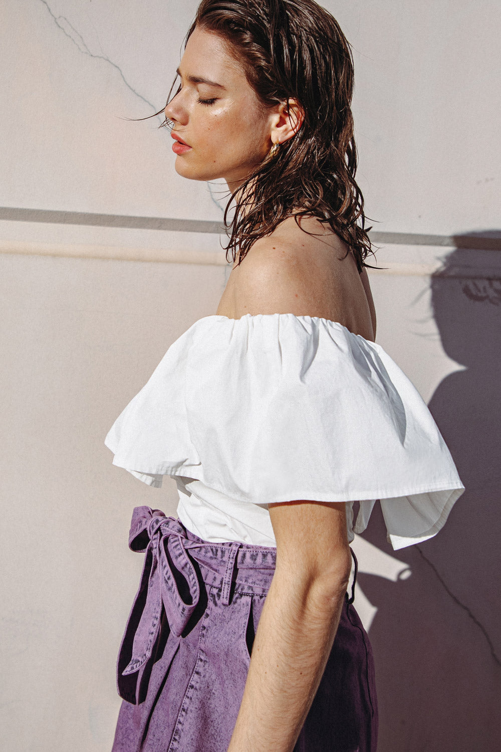 TIME FOR SOMETHING WOVEN TOP Flying Tomato