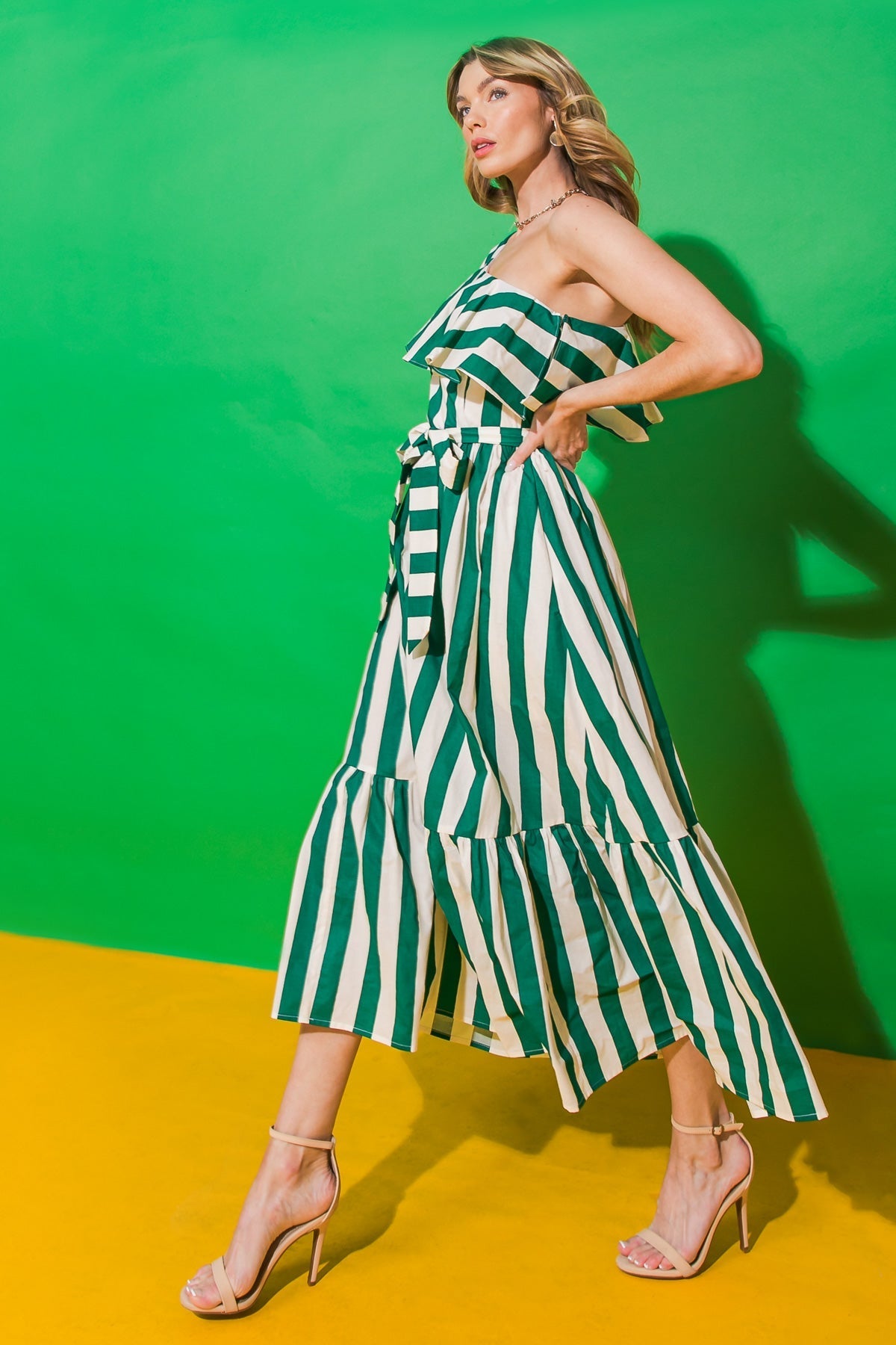 DAYS LIKE THESE POPLIN MIDI DRESS Flying Tomato