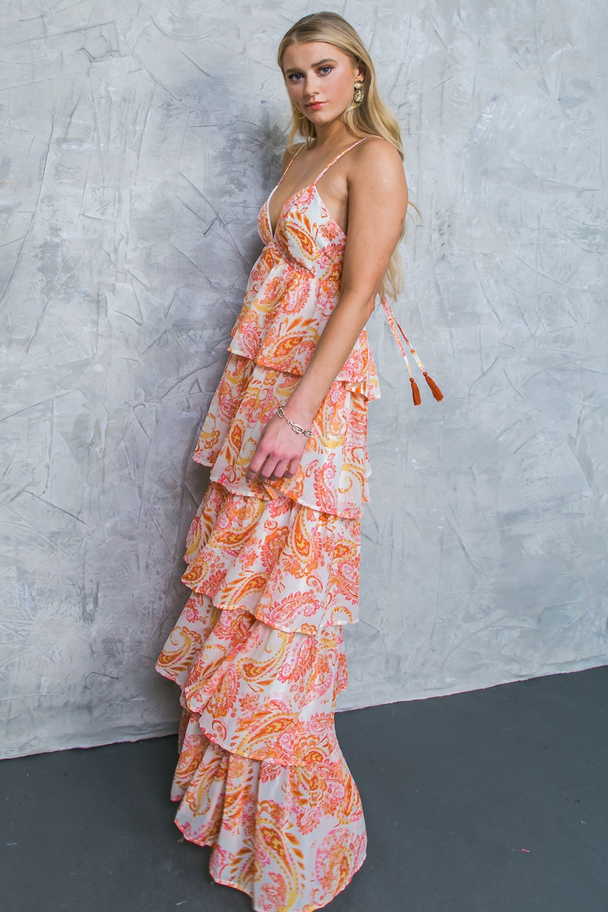 SWEET MENTALITY WOVEN MAXI DRESS