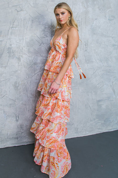 SWEET MENTALITY WOVEN MAXI DRESS