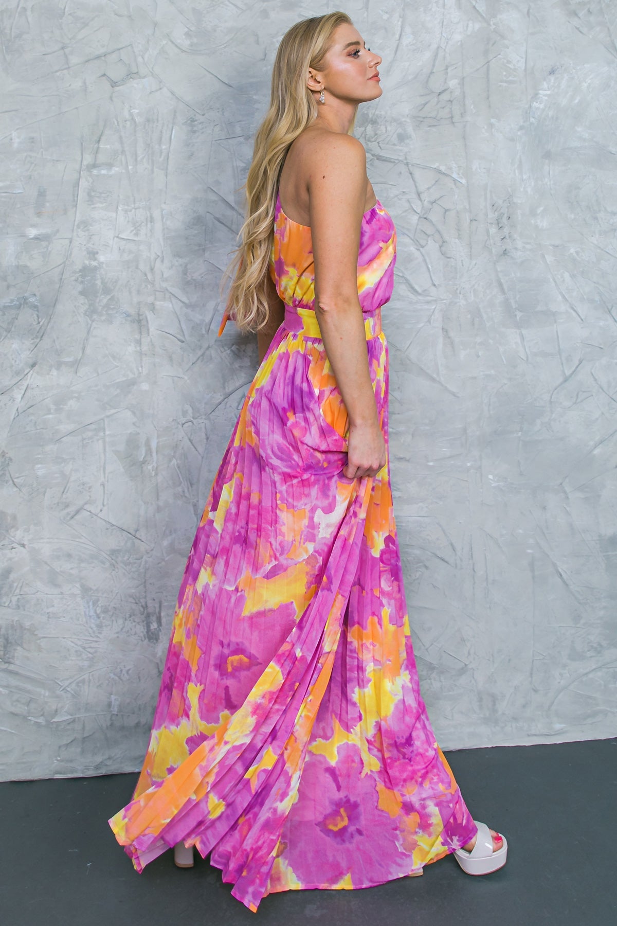 FOREVER FLEUR-ISHING WOVEN MAXI DRESS